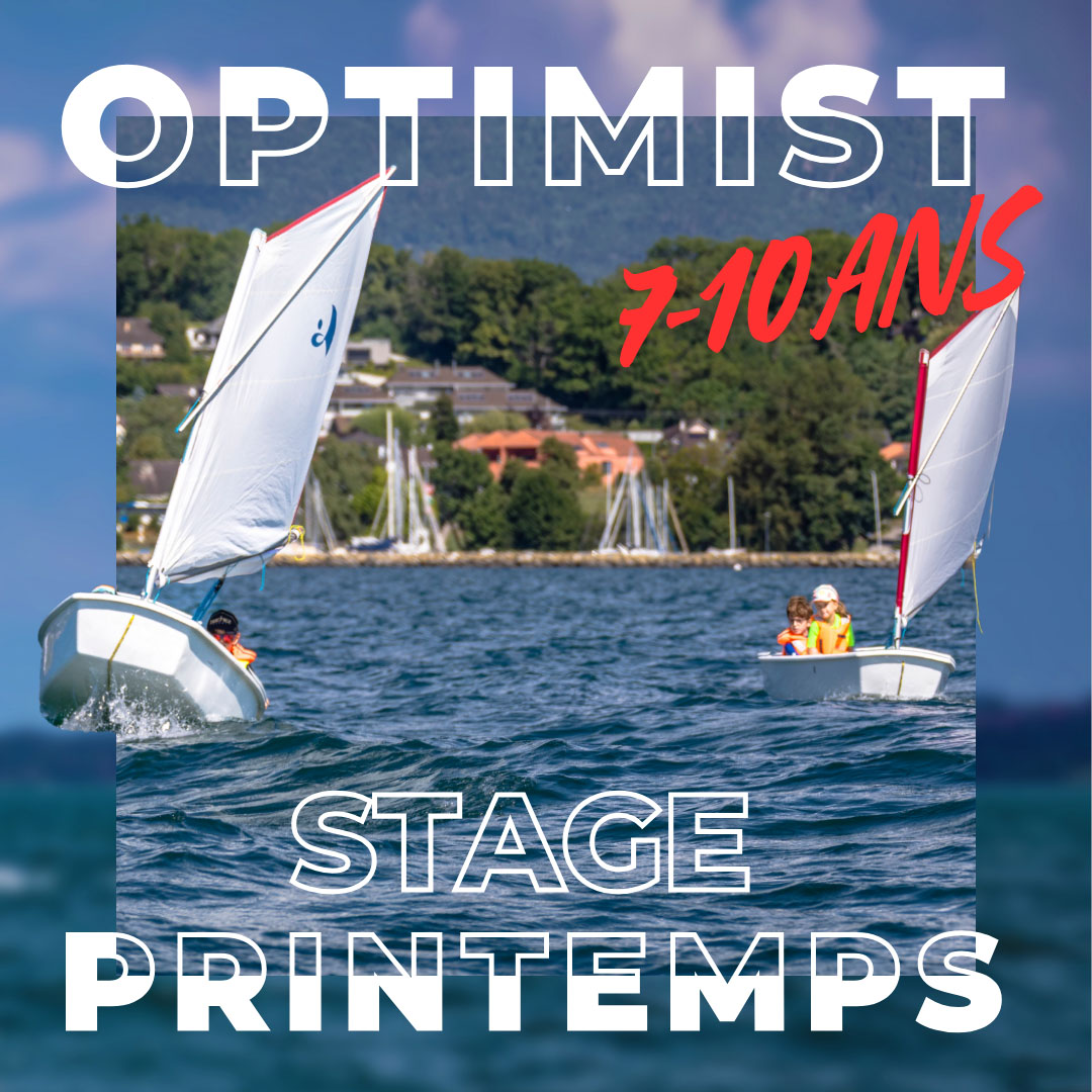 2025 - EVC - Vignettes SHOP - STAGE PRINTEMPS - OPTIMIST Stage Printemps d'Optimist à l'Ecole de Voile du Club Nautique de Crans