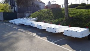 Livraison des nouveaux dériveurs Optimist pour l'école de voile du CNC