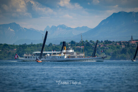 A theatrical opening! Club Nautique de Crans - Ecole de Voile