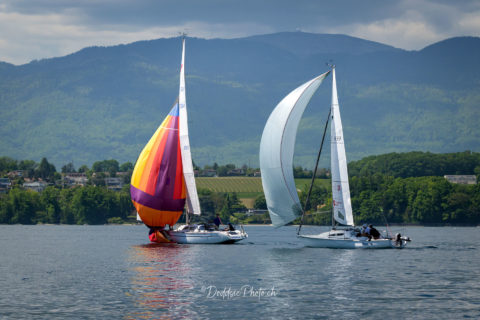 A theatrical opening! Club Nautique de Crans - Ecole de Voile
