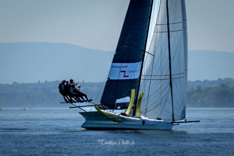 A theatrical opening! Club Nautique de Crans - Ecole de Voile