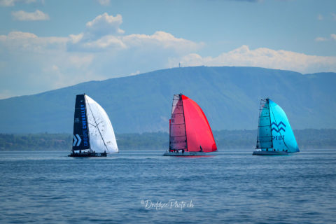 A theatrical opening! Club Nautique de Crans - Ecole de Voile