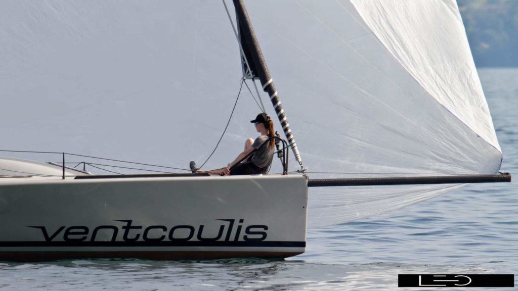 Premiers bords de l'année pour Ventcoulis au large de Crans-près-Céligny.