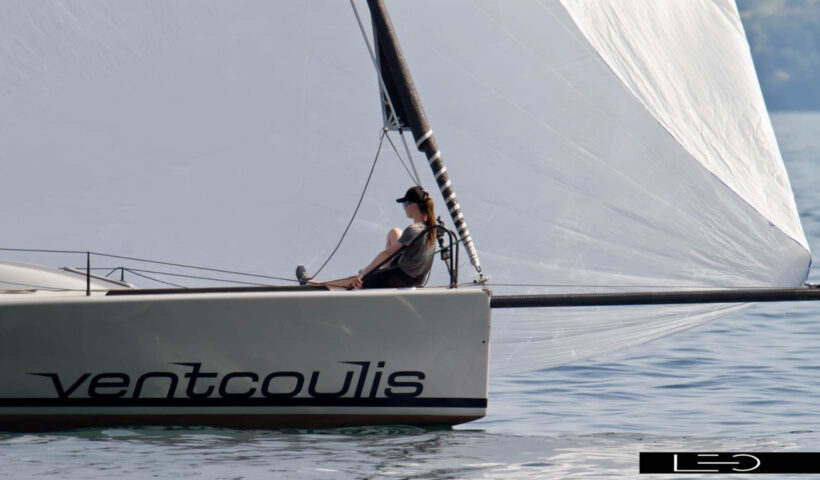 Premiers bords de l'année pour Ventcoulis au large de Crans-près-Céligny.